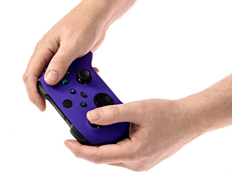Crazy Controllerz Xbox One Series X S Custom Soft Touch Controller - Soft Touch Feel, Added Grip, Vibrant Purple Color - Compatible with Xbox One, Series X, Series S - Image 3